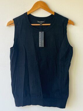 NWT Banana Republic Classic Black Knit Tank, medium